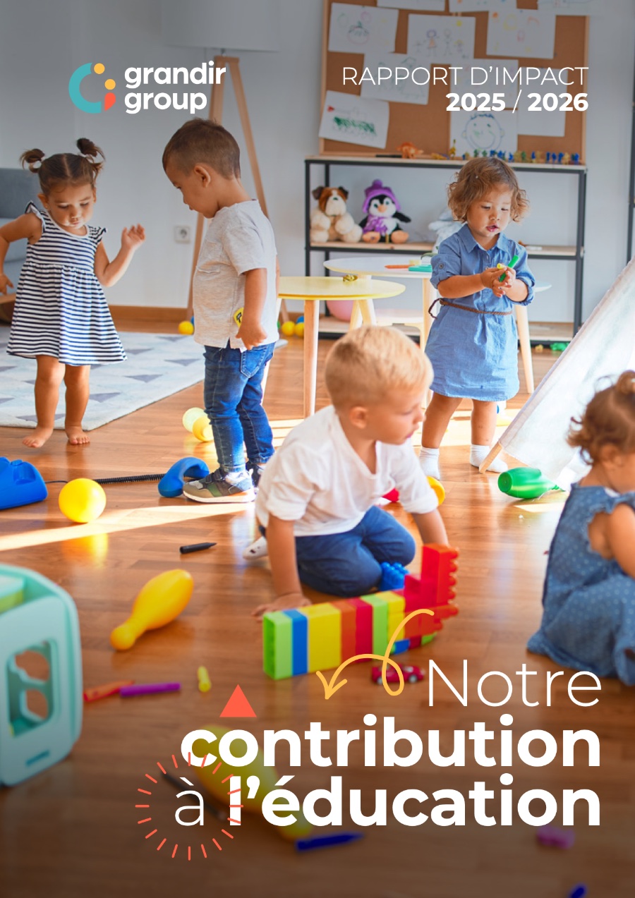 Cover of the Grandir 2025/2026 Impact Report